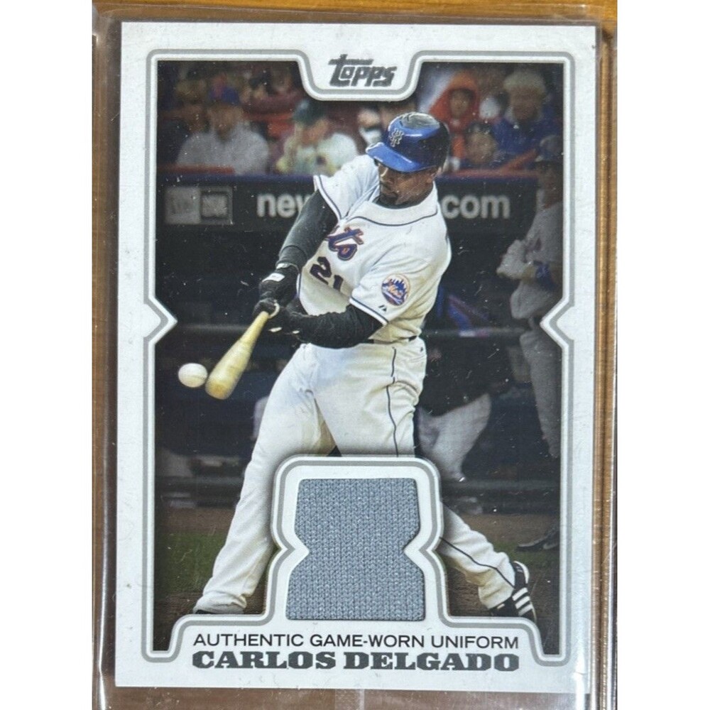 2008 Topps New York Mets -Carlos Delgado Game Worn Uniform Relic Card #TR-CD